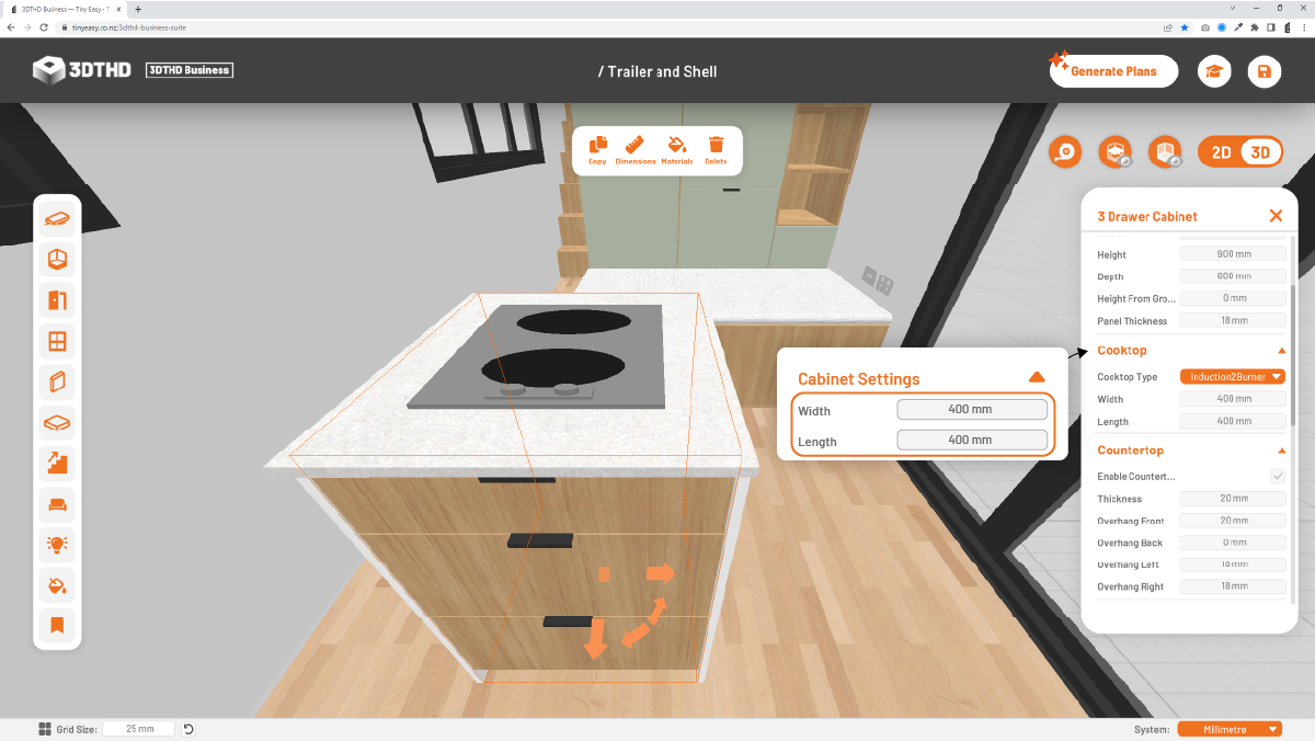 Cooktop Dimensions